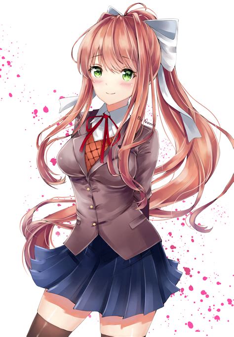 Just Monika by Nam-Namii on DeviantArt