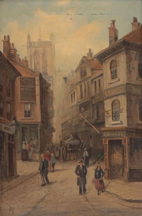 alfred montague oil painting chester  ebth