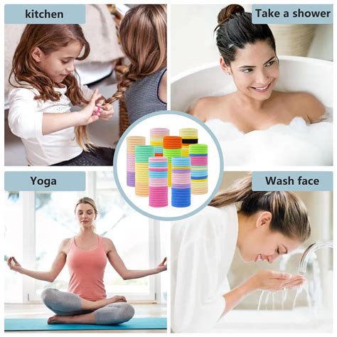 100 ligas para el cabello, ligas para el cabello sin daños, soportes