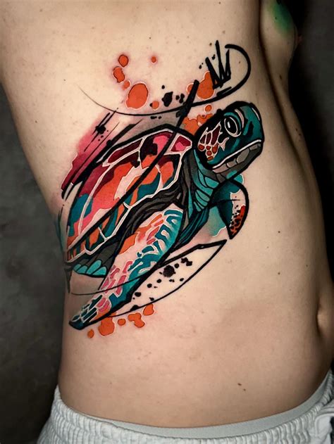 Caretta turtle done by Dynozartattack in Athens - Greece : r/tattoos