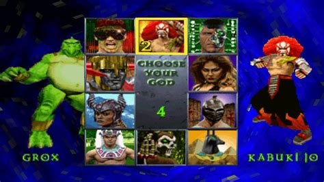 War Gods All Characters [PS1] - YouTube