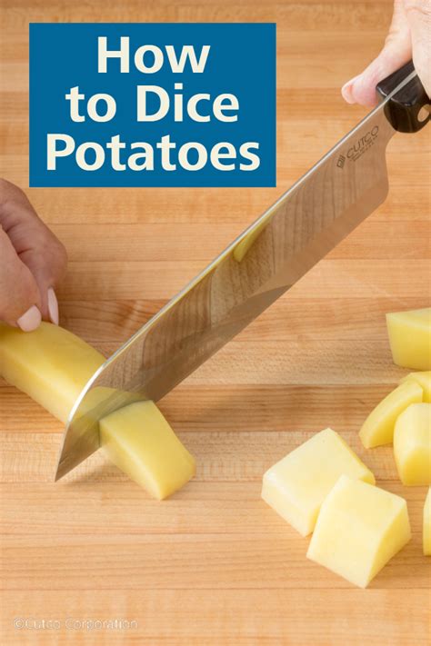 How to Dice Potatoes | Diced potatoes, Potatoes, Kitchen skills