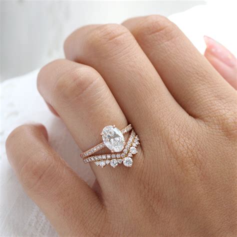 diamond wedding rings oval 3