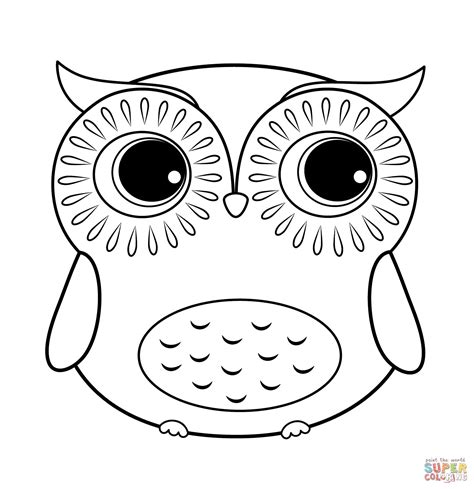 Cartoon Owl Coloring Pages at GetDrawings | Free download