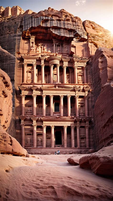 discover  ancient beauty  petra jordan architecture antique
