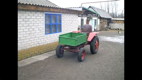 Самодельный минитрактор Т16 мини | Homemade mini tractor - YouTube