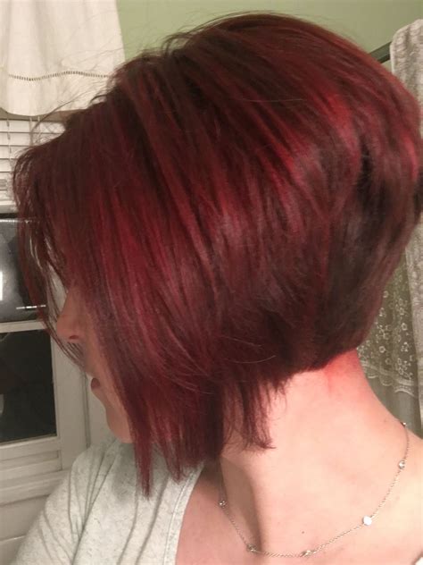 Back View Of Stacked Bob Haircuts