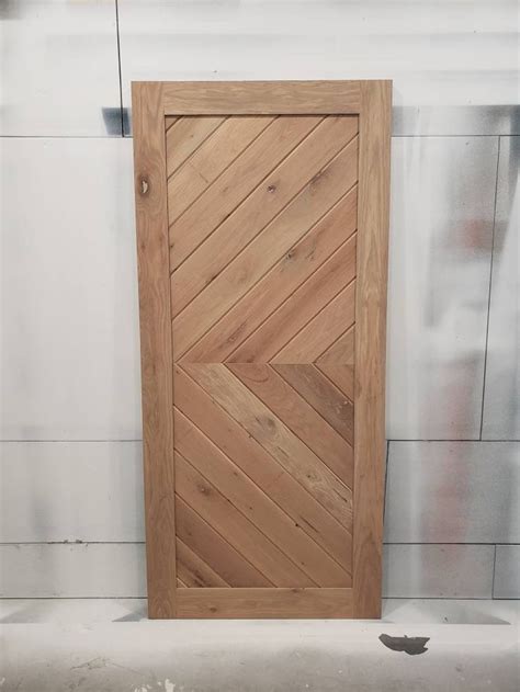 chevron white oak  pine door etsy chevron pattern door chevron