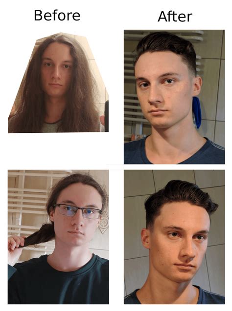 My tranformation from long hair to short : malehairadvice