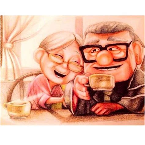 Elderly Couple Cartoon