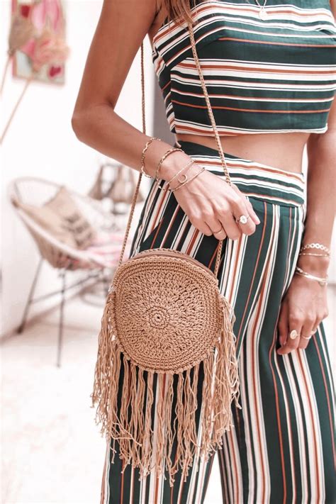 Pochette SUMMER marron H:18cm | Выкройки сумок, Сумки, Вязаные сумки