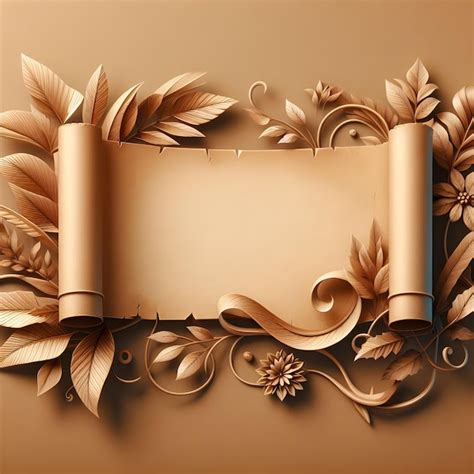 premium photo paper scroll background