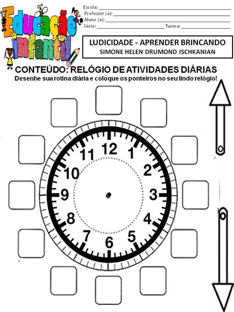 Relogio Atividades - Atividades para trabalhar horas - relógio | Julilu Atividades Escolares