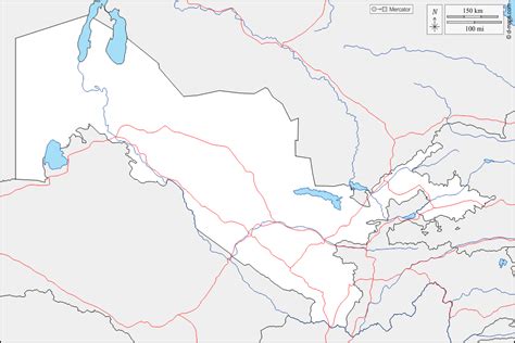 Узбекистан Бесплатная карта, бесплатная карта, свободная карта ...