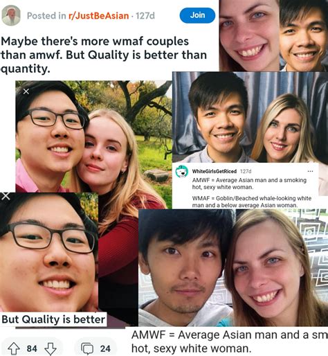 WMAF and AMWF couples meeting / standing next to each others (RARE) : r
