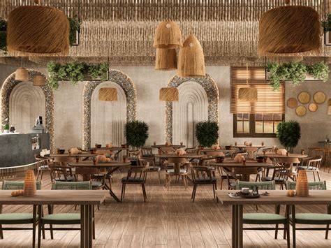 boho chic cafe design