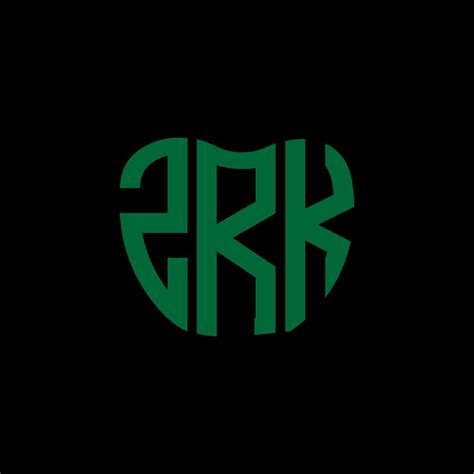 zrk letter logo creative design zrk unique design  vector art