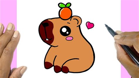 Como Desenhar Capivara Fofa - COMO DESENHAR UMA CAPIVARA FOFA KAWAII - YouTube