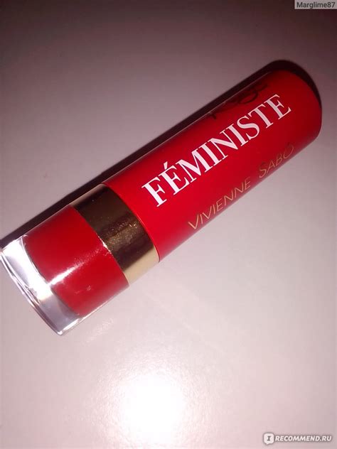 Губная помада Vivienne sabo Rouge Feministe - «Пусть будет бунт ...