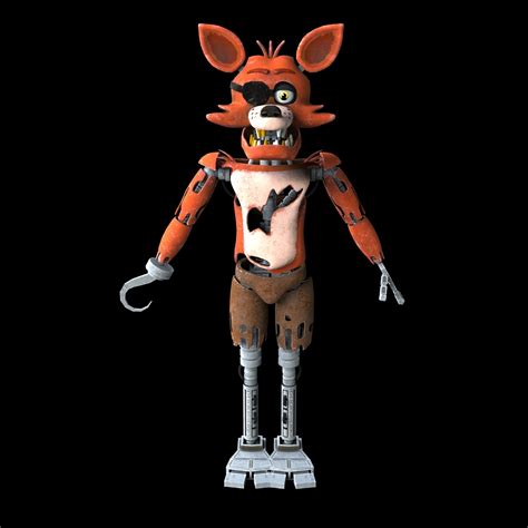 Archivo 3D FNAF 1 Foxy Disfraz de cuerpo entero con cabeza para
