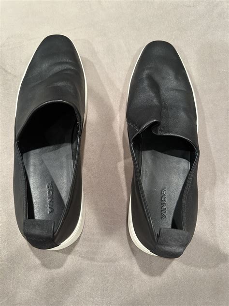 leather slip on women 9