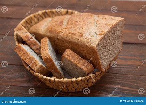 Rustic Homemade Whole Wheat Bread Stock Image - Image of natural ...