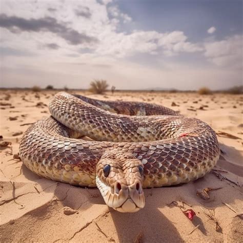 Russell S Viper on Indian Desert Stock Illustration - Illustration of ...