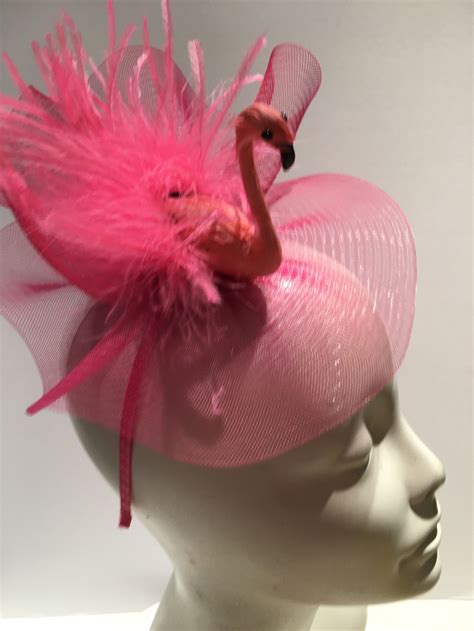 Flamingo Fascinator for Flamingo Lovers - Etsy