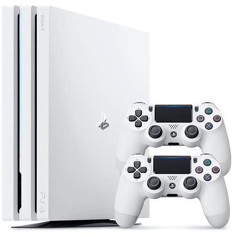PlayStation 4 Pro 2 джойстика и белая игровая приставка купить в Москве ...