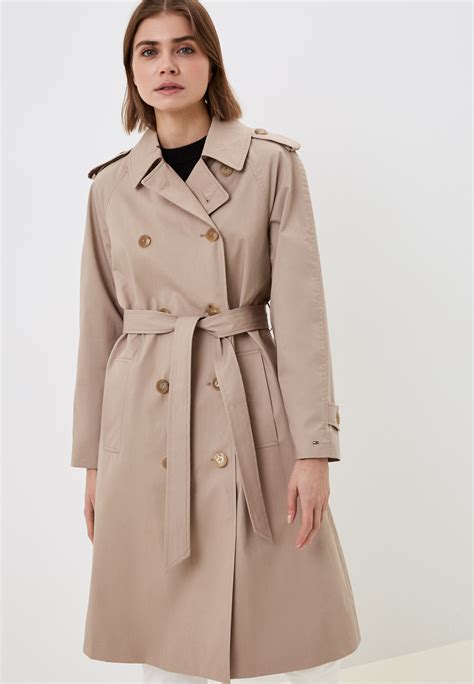 Плащ Tommy Hilfiger, цвет: бежевый, RTLACG636401 — купить в интернет ...