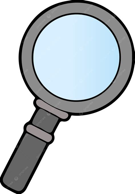 Simple Gray Magnifying Glass Icon Perfect For Education Or Research