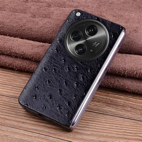 Luxury Genuine Cowhide Leather Fold Case for OnePlus Open