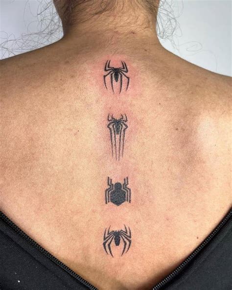 Spider Man Back Tattoo by @mon.tatt - Tattoogrid.net