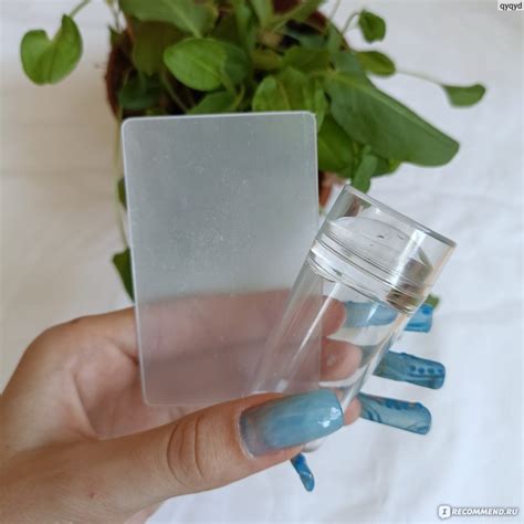 Набор для стемпинга Xnail Professional Силиконовый штамп с крышкой ...