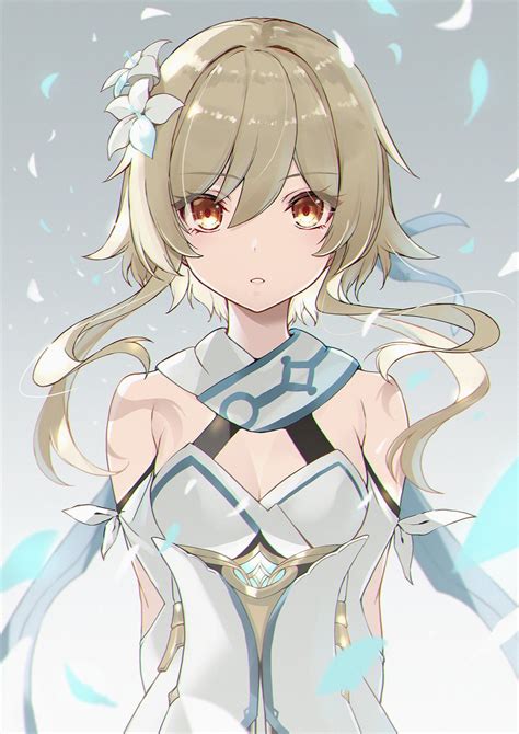 Lumine Art by @denken39401678 : Genshin_Impact