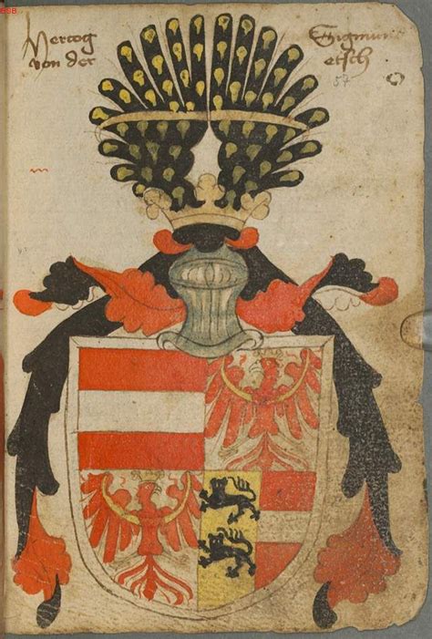 Coat of arms of Sigismund, Archduke of Austria, Count of Tirol ...