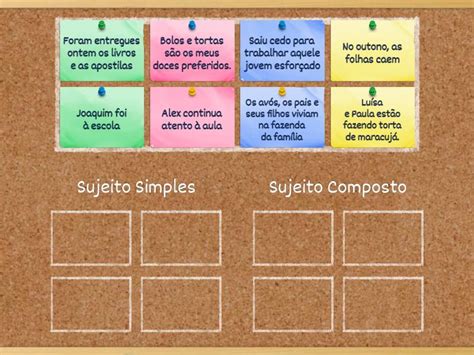 O Que E Sujeito Simples E Composto - Sujeito Simples e Composto - Classificação em grupos