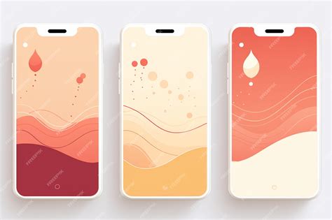 clean mobile frame  abstract shapes mobile frame frame template