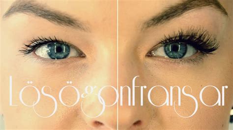 Hur Jag Sätter På Lösögonfransar | Makeup Tutorial - YouTube