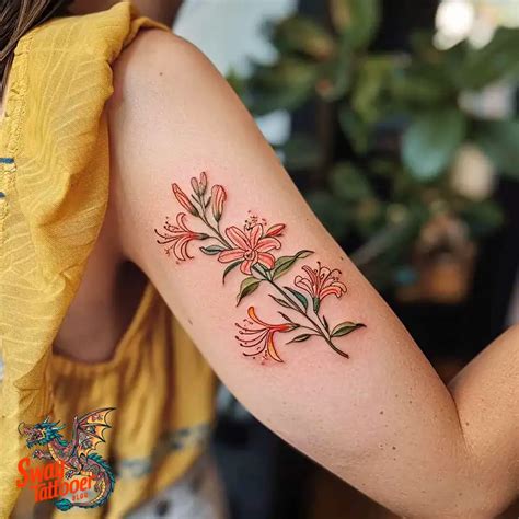 The Alluring World Of Honeysuckle Tattoo Ideas