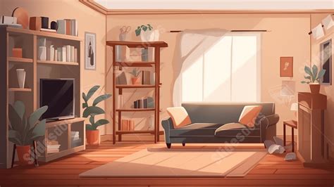 Living Room Space Building Tv Powerpoint Background For Free Download ...