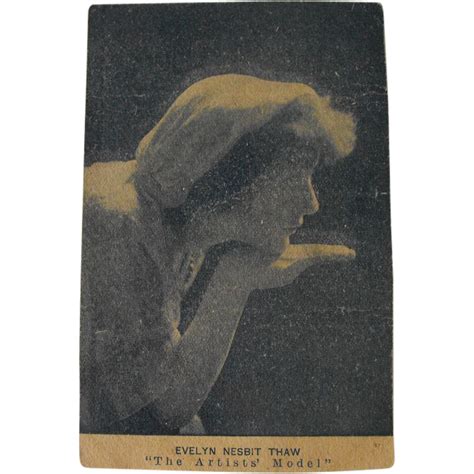 Postcard: Photo Portrait Evelyn Nesbit Thaw from orphanedtreasures on ...