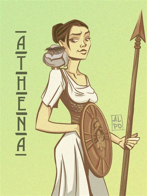 Иллюстрация Афина | Греческая мифология | Illustrators.ru