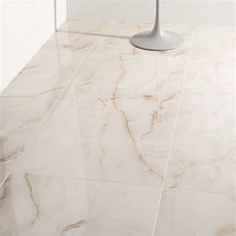 Lumina Pearl Onyx 24X48" Porcelain Marble Look Tile | Tilebar