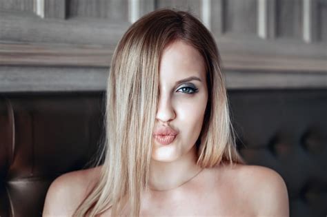 premium photo naked sexy girl     camera playfully