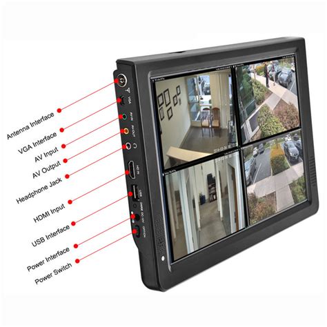 Leadstar d12 portable 12 inch tft hd vga atsc atsc.m/h tv television ...