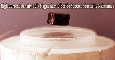 high current density bulk magnesium diboride superconductivity