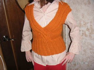Оранжевая жилетка: ru_knitting — LiveJournal