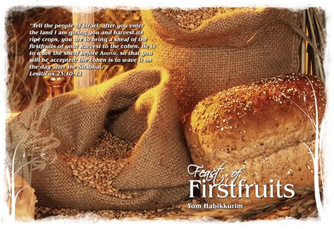 God's Living Promises: Feast of the First Fruits | Feast, Feast of ...