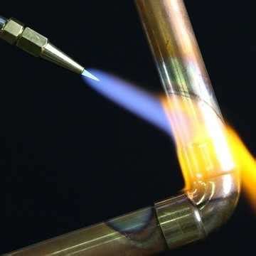 Пайка латунью газовой горелкой: Технология пайки латунью